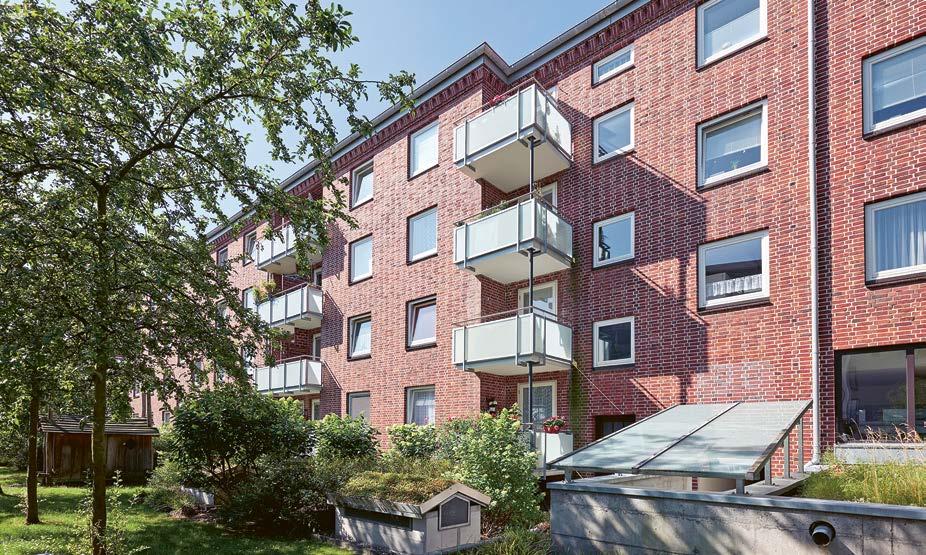 31 6 6 Modernisierung im Generalsviertel in Eimsbüttel Die Instandhaltung und Modernisierung von 39 Wohnungen in der Goebenstraße 6 14 wurde 2018 abgeschlossen.