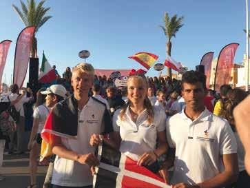 Das deutsche Team war mit insgesamt zwanzig Booten vertreten, zu denen auch Oda Hausmann mit ihrer bayrischen Steuerfreu Sophie Steinlein (Damen) und Tom Lukas Voigt mit Jean-Ali Franke (Open)