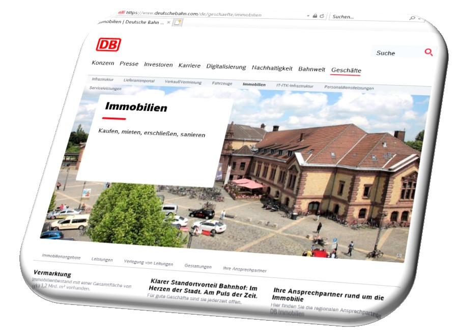 DBImm: Der Dienstleister rund um die Immobilie der Bahn Der Immobilienbestand der Deutschen Bahn AG umfasst mit ca. 1,2 Mrd. m² eines der größten Immobilienportfolios in Deutschland.