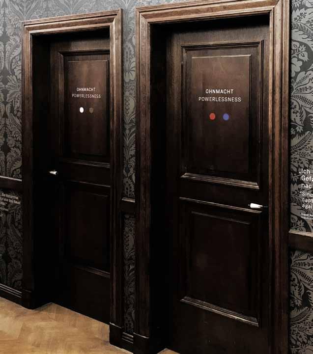 Konzeption des Ausstellungsexperiments Developing the Exhibit 4: Türen der Themenräume emotion room Entrances 5: Themenräume emotion rooms