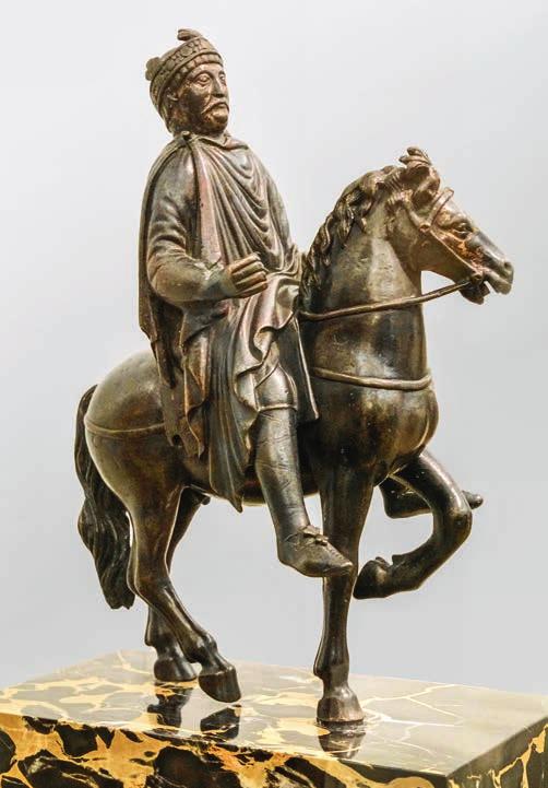 Peter Jezler Das Reiterrelief am Zürcher Grossmünster Ausdruck der zähringischen Herrschaftsfestigung 5: Bronze-Statuette von Karl dem Grossen, um 800, Louvre.