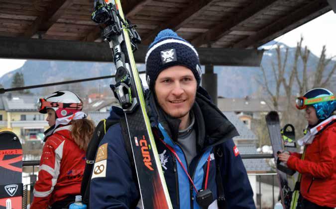 EIN PIONIER DES VERBUNDSTUDIUMS. Hansi Schwaiger ist beim TSV 1860 München in der Skiabteilung groß geworden und schaffte es bis zur Teilnahme an internationalen Europacup-Rennen.