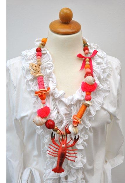 Stephanie Knubel Schmuckdesignerin Glücksgarn Atelier für handgefertigte, individuelle, witzige, ausgefallene Halsketten; Handarbeit mit Herzblut. Gerne nach persönlichen Wünschen gefertigt!