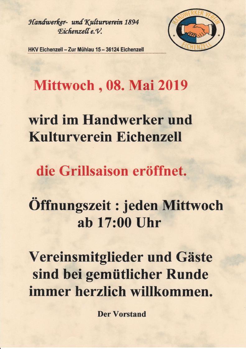 Eichenzell 20 Nr. 19 / 2019 kfd Eichenzell Maindacht für Kinder, Eltern und Großeltern Am Donnerstag, den 9. Mai 2019 findet um 15.30 Uhr in der Fatimaschlucht in Eichenzell eine Maiandacht statt.
