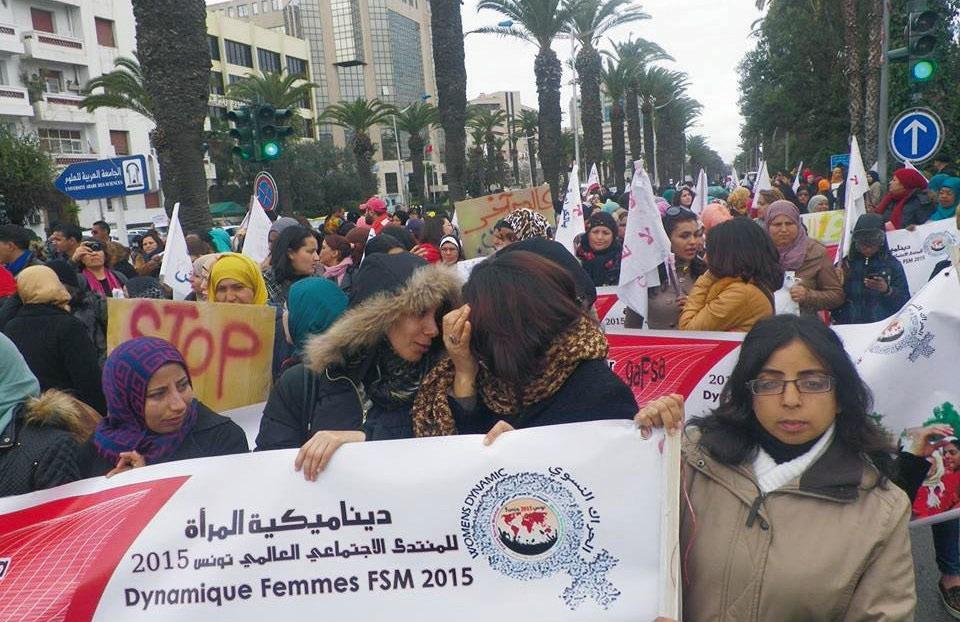 März mit einer bunten optimistischen Demonstration durch die Innenstadt von Tunis. Vier Tage lang hatten rund 50.