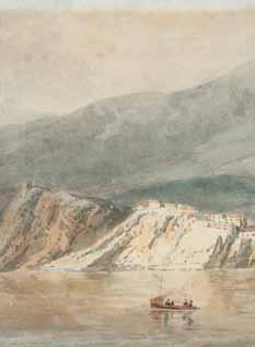 Von Turners grafischem Hauptwerk, dem Liber Studiorum, ein aus 71 Blättern bestehendes, als Lehrbuch für Landschaftsmalerei konzipiertes Mappenwerk, das Turner