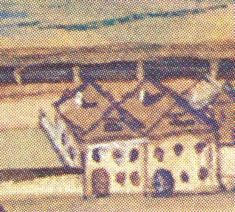 Die älteste Darstellung der alten Schule findet sich in der Khevenhüller-Chronik. Damals war die Haustüre noch auf der linken Seite.