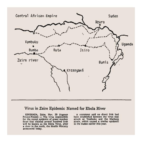 Gefährliche Schwestern, Teil 3 ENTDECKUNG DES EBOLA-VIRUS Yambuku, Zaire (heute Demokratische Republik Kongo) August 1976 Ende August berichtete die WHO von Fällen von hämorrhagischem Fieber in