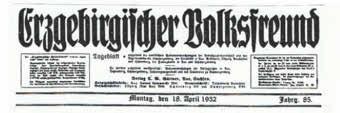Vermutlich war es der hiesige Erzgebirgszweigverein, der den Sänger 1902 zu einem Heimatabend nach Bockau holte.