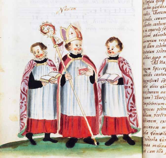 Eine gute Idee mit Tradition Der Bamberger Kinderbischof in einer kirchlichen Handschrift aus dem späten 16. Jahrhundert Sie sind die ältesten Kinderbeauftragten der Welt: die Kinderbischöfe.