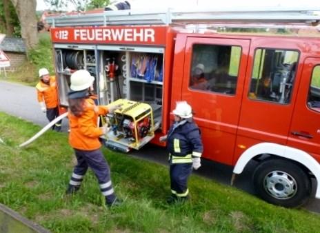 Übungsdienst / Zugübungsdienst Die Feuerwehren Rehren/Westerwald, Escher und Rannenberg bilden den Zug Auetal-Mitte.