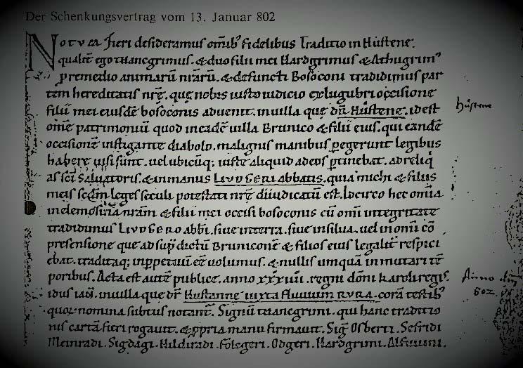 Thankgrim eine historische Urkunde aus dem Jahre 802 Nr. 83 Seite 49 799 Papst Leo III. fl üchtet aus Rom nach Paderborn 800 Karl der Große wird in Rom von Papst Leo III.