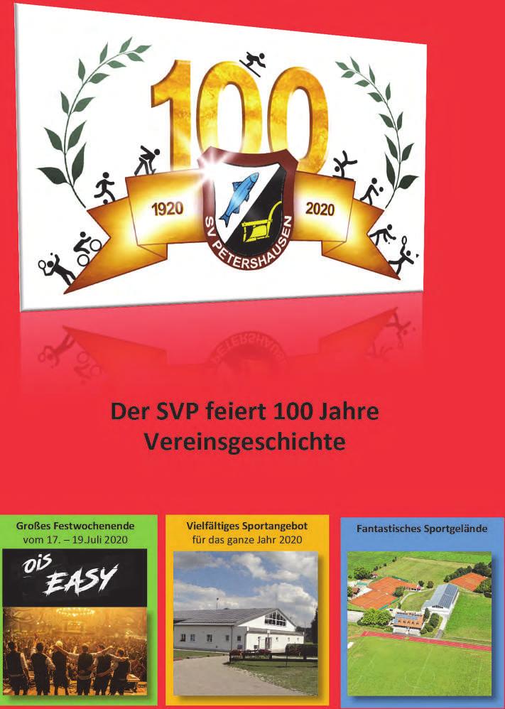 Sportverein Petershausen Der SVP feiert 100 Jahre Vereinsgeschichte Großes Festwochenende vom 17. 19.