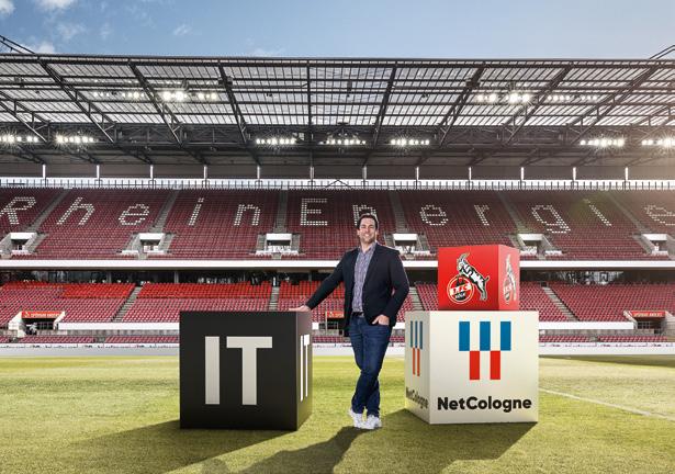 Für den 1. FC Köln ist NetCologne jetzt auch IT-Cologne. Vom Netzwerk bis zum Rechenzentrum: NetCologne ist mit im Team. Dominic Theißen ist IT-Leiter beim 1. FC Köln. Bei ihm spielt NetCologne so etwas wie den Libero: Wir liefern die IT, die den Spielbetrieb erst möglich macht.
