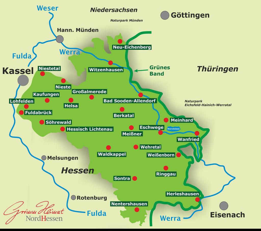 Lagebericht 2018 Allgemein Der Zweckverband Naturpark Meißner-Kaufunger Wald wurde 1961 gegründet mit einer Fläche von 42.058 ha. 2017 wurde der Naturpark auf eine Größe von 113.