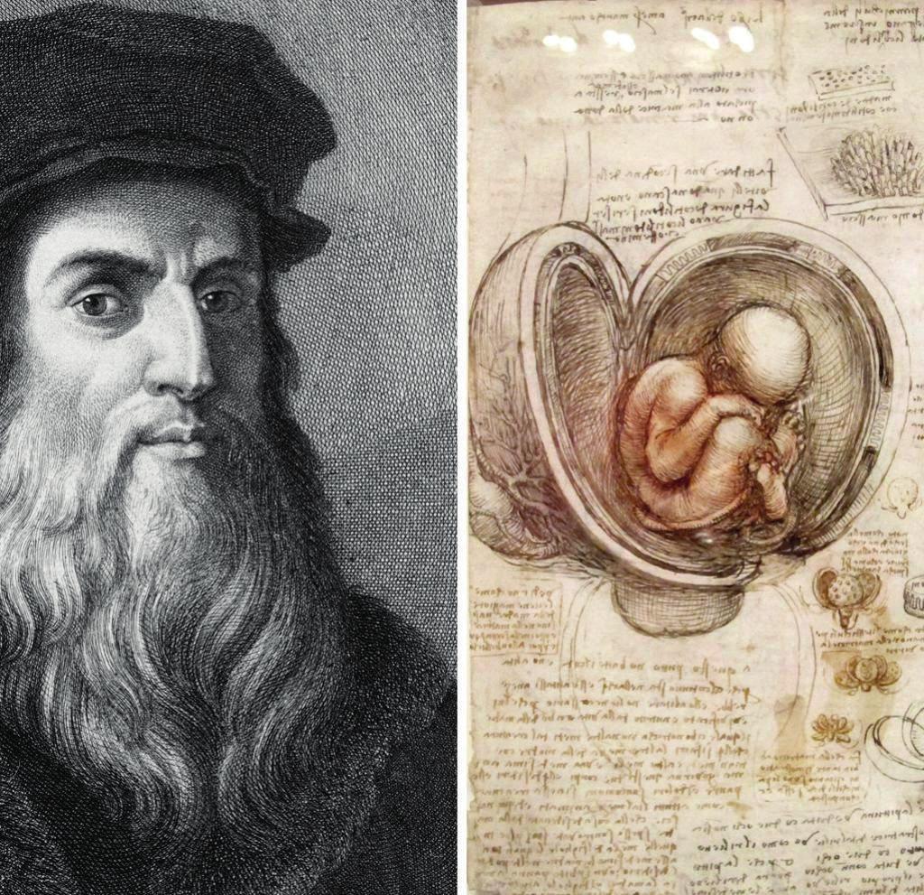 Leonardo da Vinci, italienisches Universalgenie, Maler, Bildhauer, Baumeister, Zeichner und Naturforscher, geb.