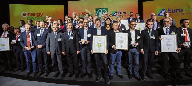 Auszeichnungen 157 Auszeichnungen Innovation Award EuroTier und EnergyDecentral Der Neuheiten-Preis der DLG, der auf der EuroTier und der EnergyDecentral vergeben wird, zählt zu den führenden