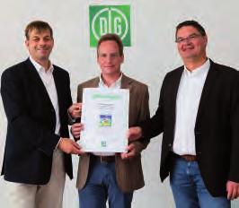 Auszeichnungen 161 Helmstedt/Niedersachsen, und das Internationale DLG-Pflanzenbauzentrum in Bernburg-Strenzfeld, Sachsen-Anhalt, zum wiederholten Mal mit dem DLG- Nachhaltigkeitszertifikat