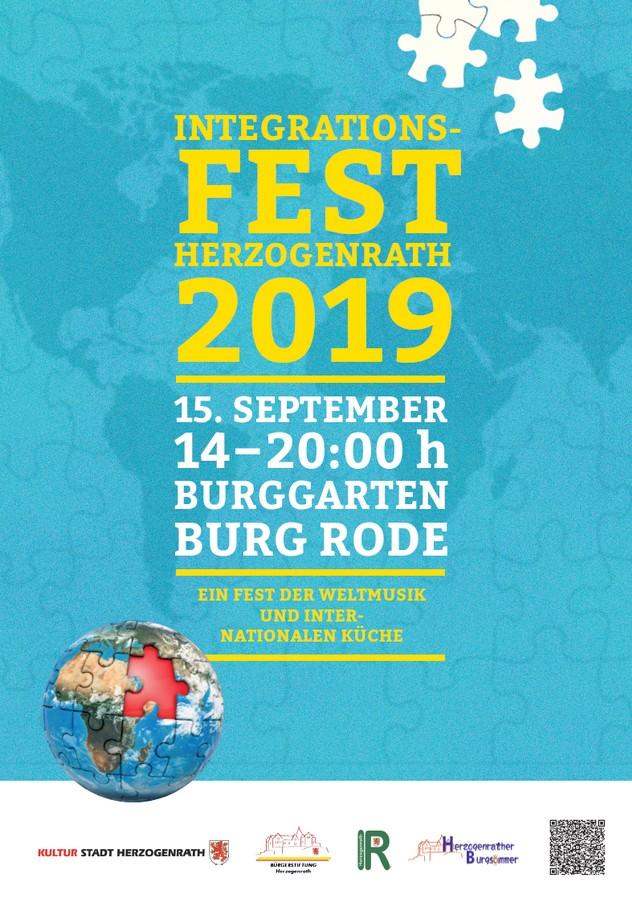 4.6 Integrationsfest 2019 Die hat für das Integrationsfest Werbematerialien in Form von Postern und
