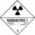 Gefahrensymbole beim Transport radioaktiver Stoffe Radioaktive Stoffe Radioaktive Stoffe mit geringer spezifischer Aktivität (LSA-I) z.b. Uranerzkonzentrate (U3O8) Radioaktive Stoffemit geringer spezifischer Aktivität (LSA-II), spaltbar z.