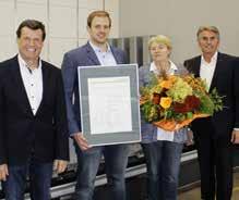 40 JAHRE Firma Brouwers (von links): Christian Benkelberg, Inhaber Helmut Brouwers,