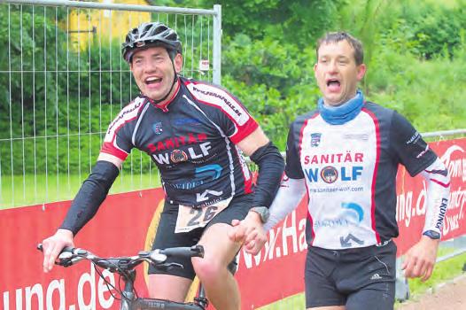 Und die Sieger im männlichen Duo des Wettbewerbes Run & Bike wurden Axel Bauer und Conrad Jung vom SG