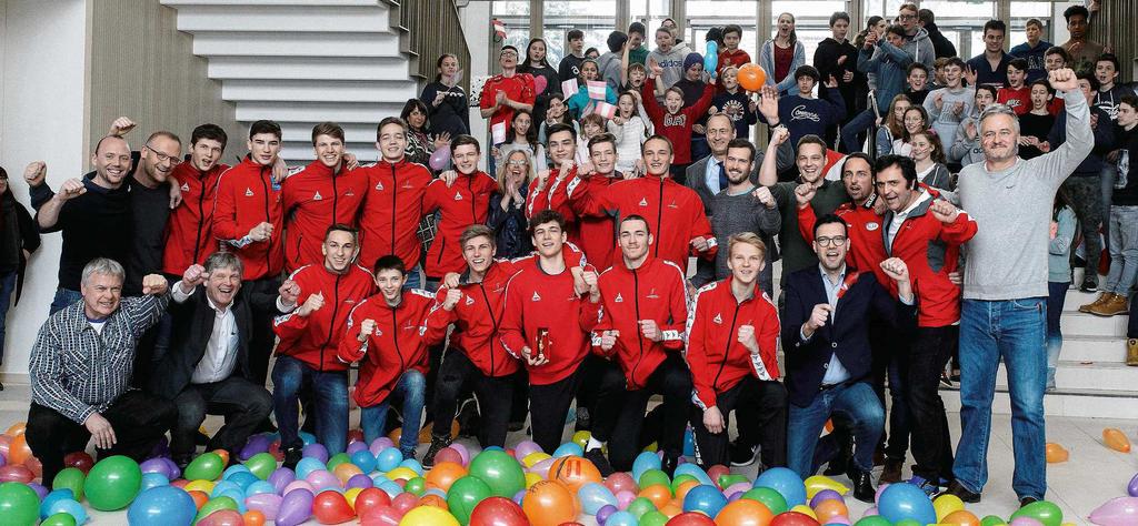 116 SCHULWELTMEISTER HANDBALL Österreichs Handballer sind Weltmeister.Bei den Welttitelspielen für Schulmannschaften 2018 in Katarholten die Schüler des ORG Maroltingergasse Wien Gold.