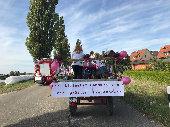 Unterstützt von der KreisfrauenUnion konnten wir dieses Jahr sogar mit einem pink geschmückten Wagen dabei sein.