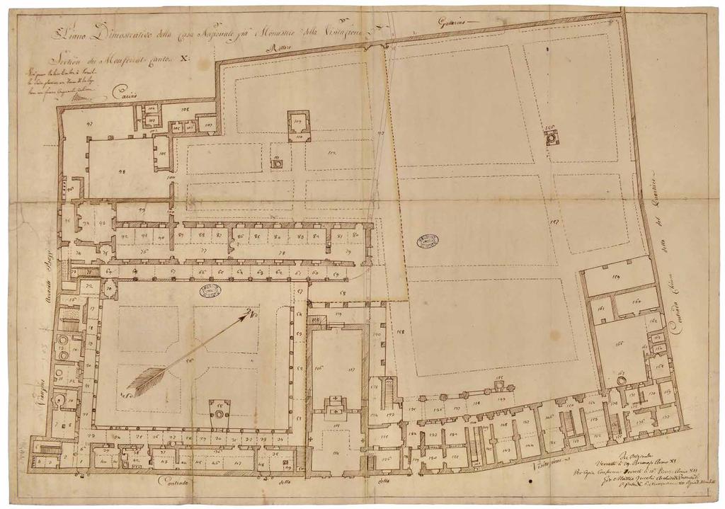 III Plan des ehemaligen Heimsuchungsklosters von Vercelli