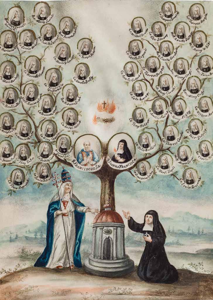 I Johanna Franziska von Chantal Um 1700 Öl auf Leinwand, 110 100 cm Kloster der Salesianerinnen, Zangberg Die heilige Stifterin Johanna Franziska von Chantal (1572 1641) ist in diesem Bild noch nicht