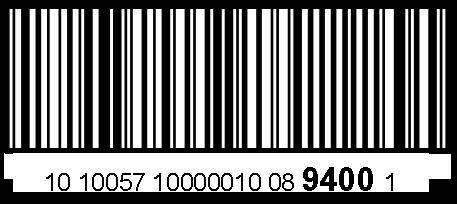 4.2. Darstellung des Barcodes in Verbindung mit der Klarschrift Abbildung 8: Barcode mit Klarschrift Klarschrift: Schriftart Arial (vorzugsweise) Schriftgröße: 2,5 mm/ 10 pt Schriftgröße PLZ (Stelle