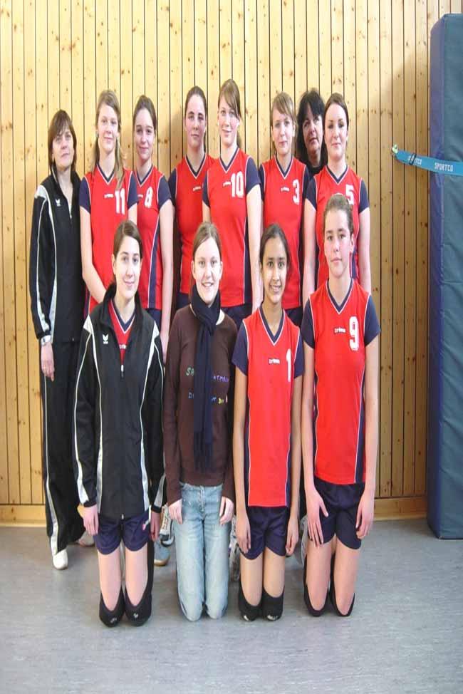 Die Volleyball-Damenmannschaft, die in der Saison