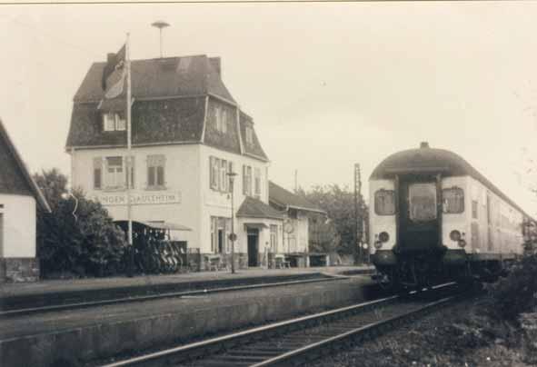 Der ehemalige Gaulsheimer Bahnhof, heute ist dort nur noch ein