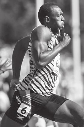 Arbeitsblatt 1. Der Läufer Usain Bolt aus Jamaika kann 100 Meter in 9,58 Sekunden laufen. Rechne die in der Einheit m aus. Schreibe die richtigen s Zahlen in die Kästchen. = Weg Zeit = m = s m s 2.