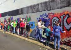 126 Junge VHS G raffi -Kunst - Stufe 1 Workshop am Wochenende für Kinder und Jugendliche von 8-17 Jahren Ihr wollt die Kunst des Graffi s kennenlernen und auch selber euren Namen im Graffi -S l