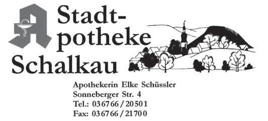 med. Helene Hoffmann Fachärztin für Allgemeinmedizin Bahnhofstr. 20 96528 Schalkau Tel.