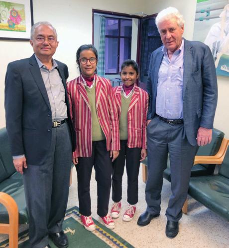 Besuch des Stifters bei der Sagar School in Indien Seit 2018 ermöglicht die Franz-W.