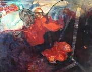 de MALEREI, HOLZSCHNITT Zur Arbeit: Die Gemälde von Ariane Boss erschaffen einen von Ahnungen und Bedeutung aufgeladenen Kosmos der Symbole.