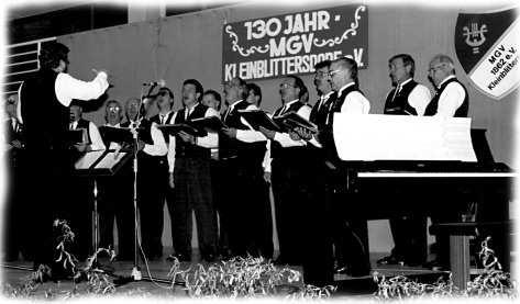Konzerte Zum Gegenbesuch hatte der MGV Kleinblittersdorf die Sangesfreunde aus Lützenhardt für das Vereinsjubiläum am 17. Oktober 1992 eingeladen.