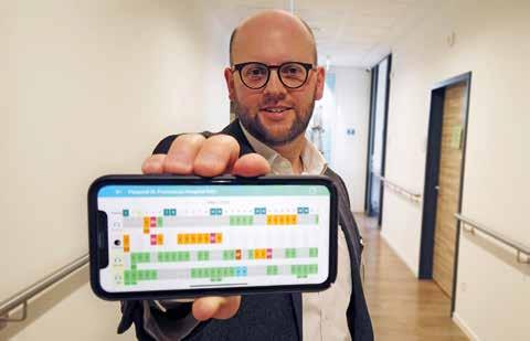 Flexibel arbeiten und digital planen Im Flexpool am St. Franziskus-Hospital nutzen Pflegekräfte die digitale HLthCare-App.