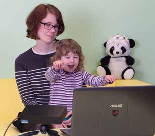 ...RESEARCH GROUP NEUROCOGNITIVE DEVELOPMENT Not without the Panda bear: Investigation of cognitive processes using an eyetracker in the child lab at the LIN a mobile phone, it can distract a person