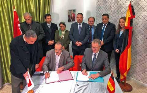 SPEKTRUM Abfallwirtschaft Tunesisches Engagement mit Know-How aus dem Landkreis Böblingen Landrat Bernhard unterzeichnet Kooperationsvereinbarung mit mit El Guettar Wertstoffhof als Ergebnis einer