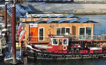 Städtebau Neue Wohnformen Wohnen auf dem Wasser THS Wohnen untersucht die Perspektive von Hausbooten für die Wohnungswirtschaft Wohnen auf dem Wasser bei unseren niederländischen Nachbarn bereits