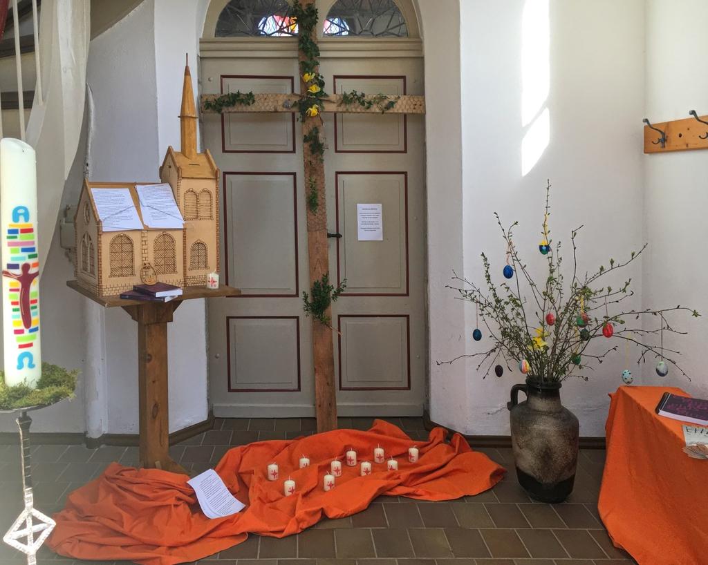 Rückblicke Ostern in den Gemeinden In diesem Jahr fanden in unseren Kirchen keine Gottesdienste zu Ostern statt. Und dennoch haben wir Ostern gefeiert.