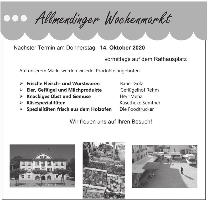 10 am 16. Oktober Frau Hilde Rademacher geb. Räpple, Rupert-Kniele-Weg 4, Allmendingen, zur Vollendung des 75. Lebensjahres.