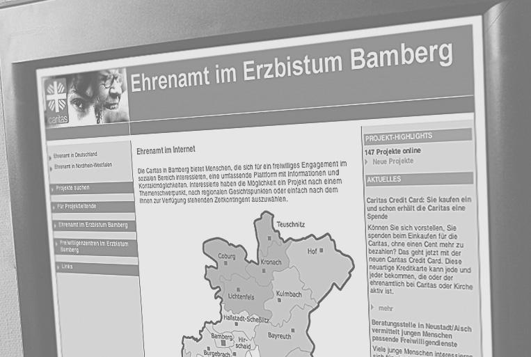 BLINDTEXT Freiwilligennet Foto: Achim Pohl seiner Mitarbeiterinnen, pflegt inzwischen die redaktionellen Beiträgen über»ehrenamt im Erzbistum Bamberg«ein.