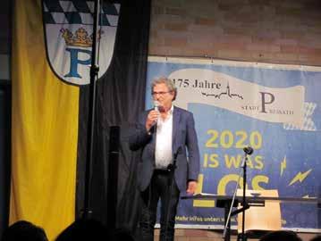 In seiner Begrüßung griff Bürgermeister Bernhard Stangl mehrfach Anregungen des vorab erschienenen Interviews mit der Wahlsalzburgerin auf.