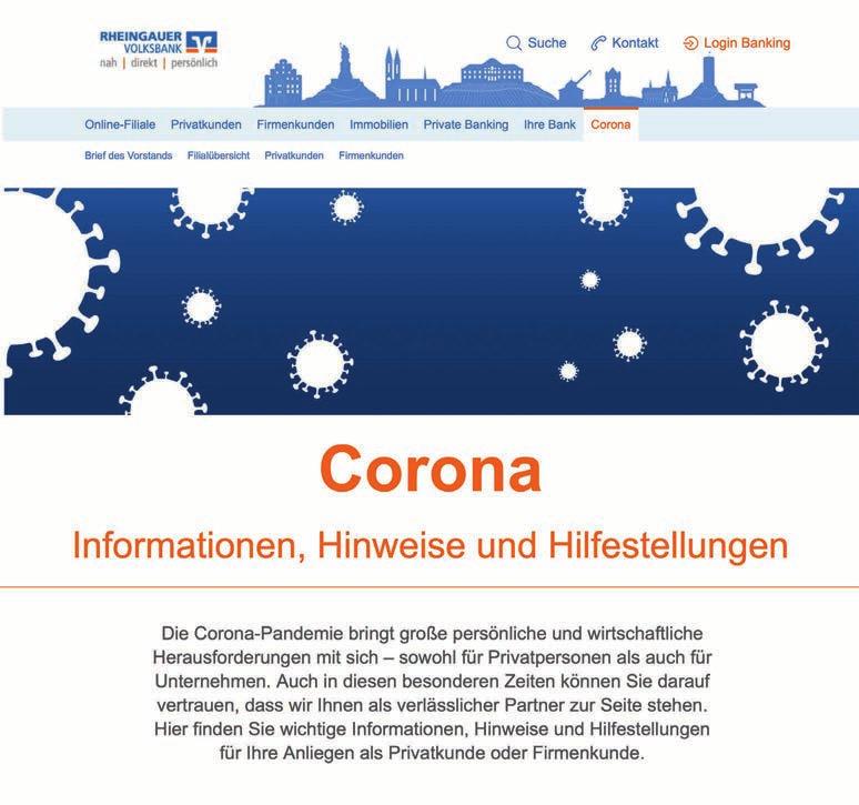 Sehr geehrte, liebe Kundinnen und Kunden, die Welt und unser direktes Umfeld haben sich mit den Herausforderungen rund um den Coronavirus verändert.