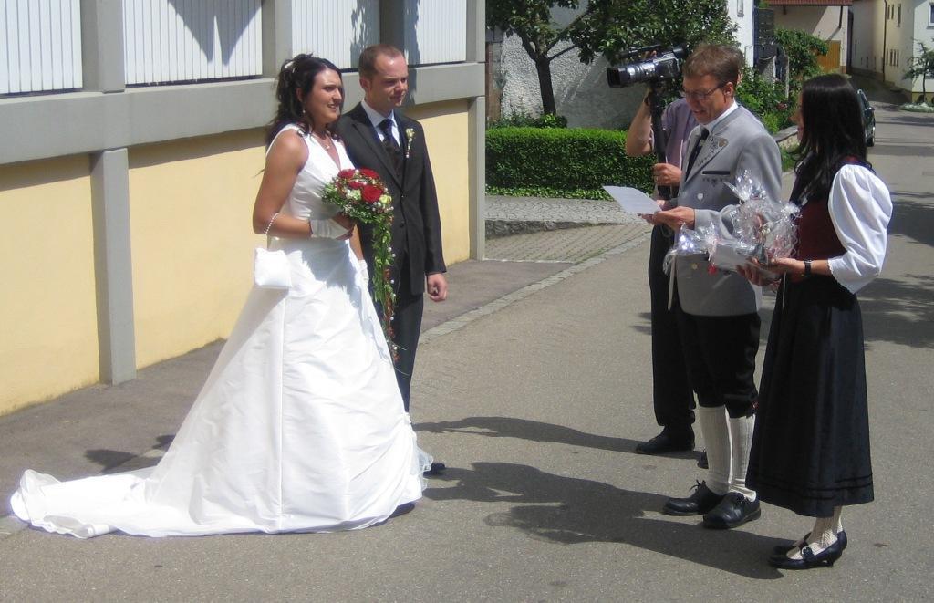 30.05.2009: Hochzeit von Stefanie und Florian Spaag. Die erste Musikerhochzeit nach der von Christine und Dietmar Wiest im Jahre 1997. Um 12.