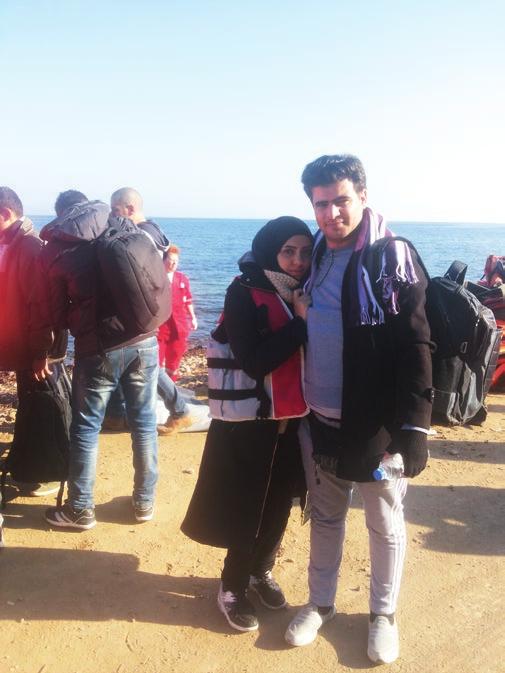 Auch nach seiner Ankunft auf Lesbos im November 2015, fühlt sich